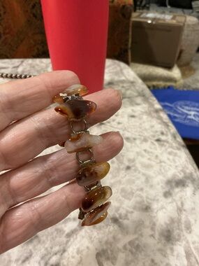 Carnelian Agate Link Bracelet